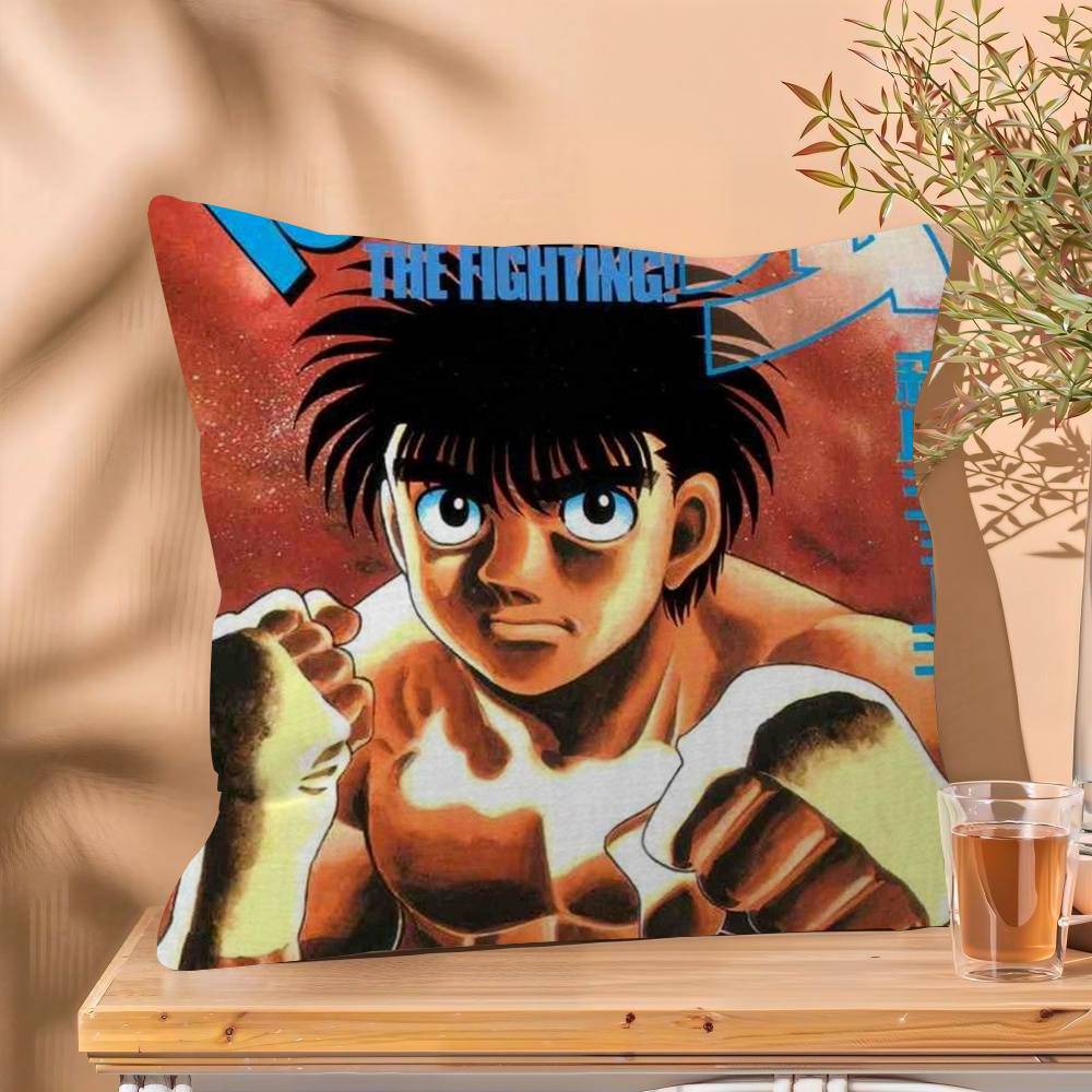 H-Hajime No Ippo Anime Boxing Personalized Pillow Cover Kids Bedroom Wild Party Decor Pillowcase Kid Birthday Shower Gift