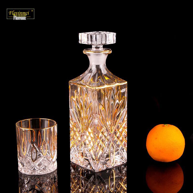 Flavinmci Kristallglas Whiskey- & Weinglas-Set