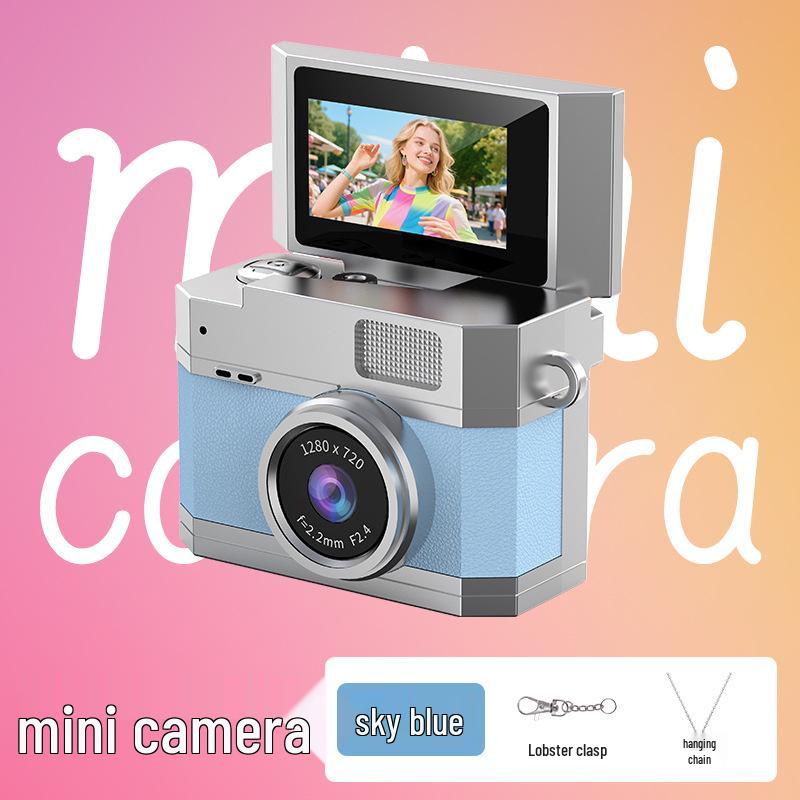 Portable Retro Mini HD Camera with Flip Screen for Outdoor Parties