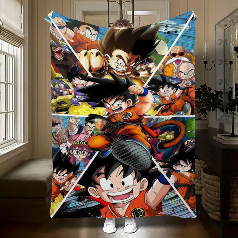 Super Saiyan Blue Goku Blanket Home Decor Soft And Comfortable Gift Machine Washable Sheet