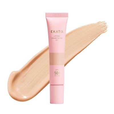Lifting Color Filter UV EKATO. SPF50+ PA++++ (Sunscreen/Makeup Base) (Pure Pink, 30g) (Pale Beige, 30g)