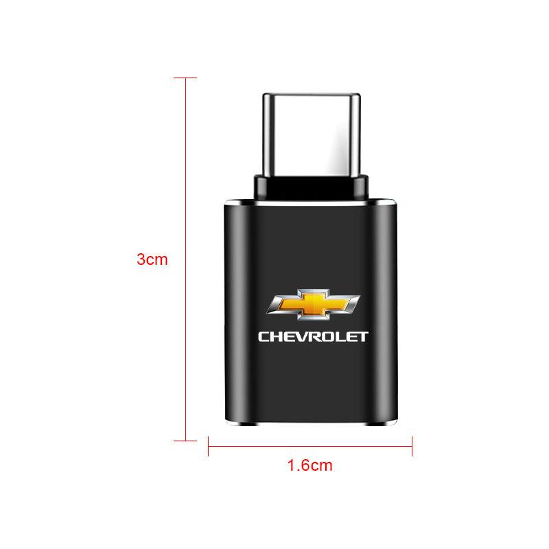 1Pcs Car Usb Type C Cable Converter Charging Adapter Car Accessories for Chevrolet Crvalier Malibu Captiva Cruze Silverado Spark