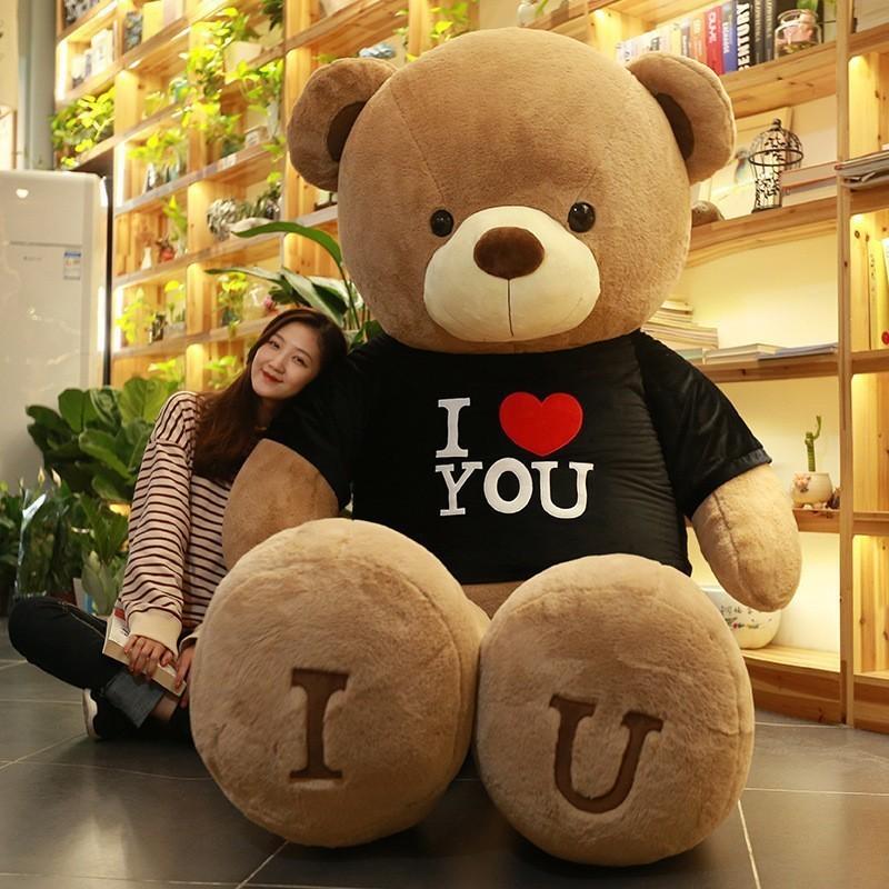Large Size Teddy Bear Plush Toy Lovely Giant Bear Huge Stuffed Soft Dolls Kids Toy Birthday Gift for Girlfriend