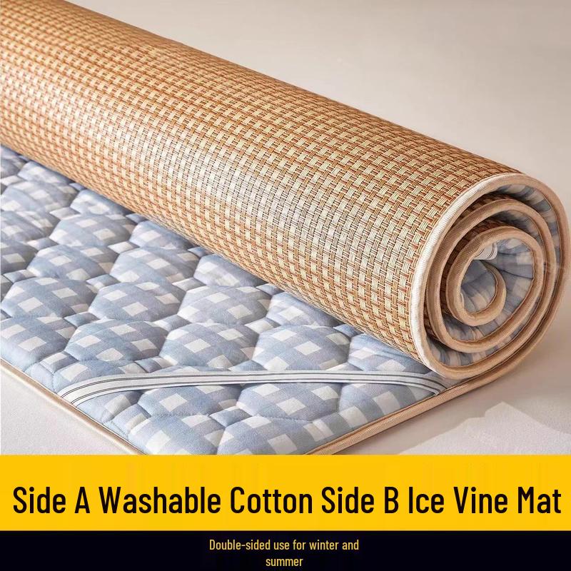 USAN HOME Reversible Ice Vine Cooling Mattress Topper