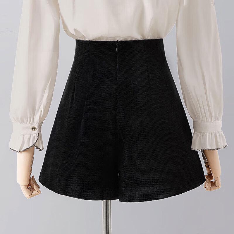 Women's High Waist Casual Short Wide-Leg Pants