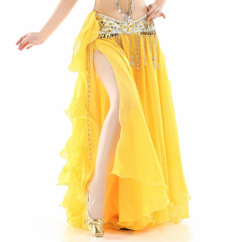 Belly Dance Skirts Women Without Belt Slits Belly Dance Costume Skirt