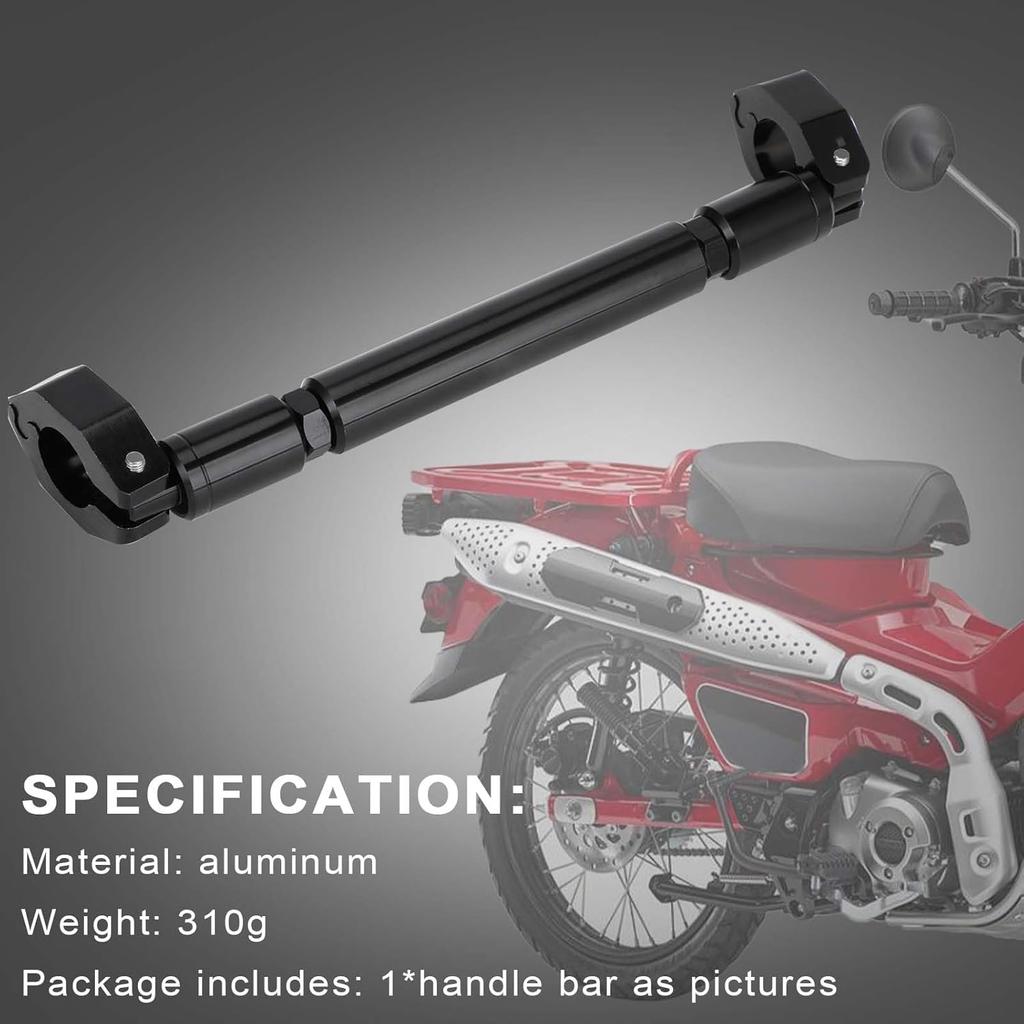 Motorcycle Balance Handlebar Cross Bar Universal 22mm 7/8'' Aluminum Handle Bracket Length Adjustable for Hunter Cub Trail 125/CT125