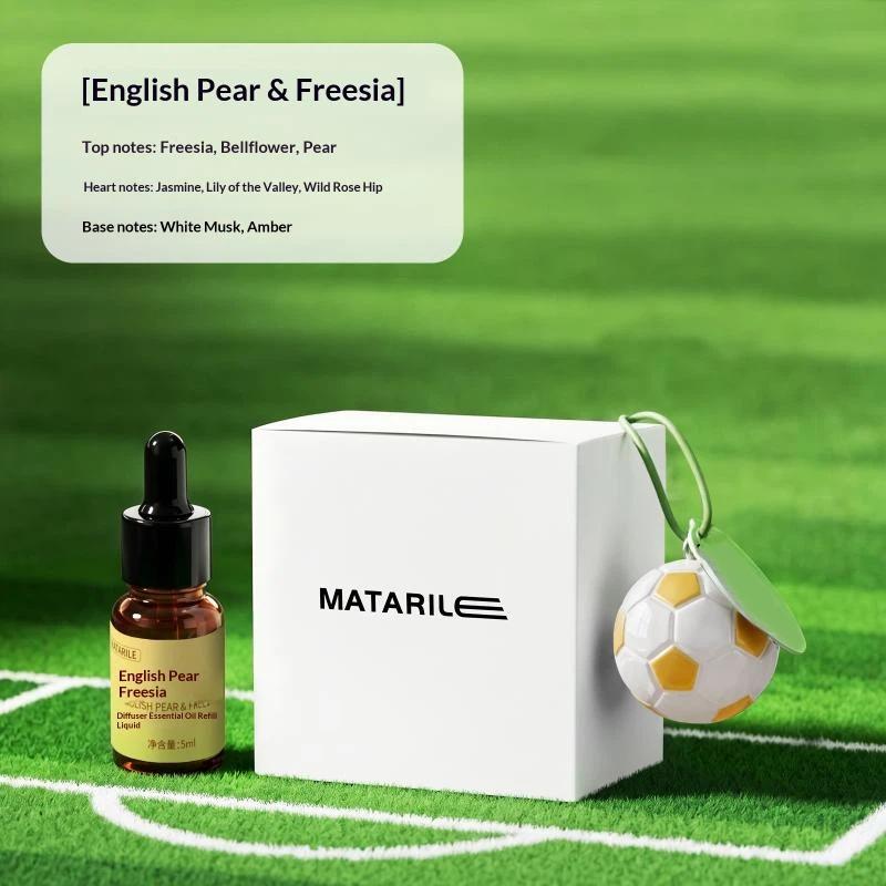 Football Shaped Hanging Air Freshener Long Lasting Fresh Scent Lovely Creative Design for Car Bedroom Bathroom Kids Gift