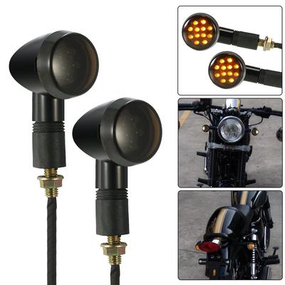 Jeden pár motocyklových LED směrových světel pro Cafe Racer Custom Universal