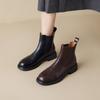 Women's Ankle Boots 2026 New Autumn and Winter British Retro Leather Short Boots Women Spring and Autumn Bare Boots Woman
