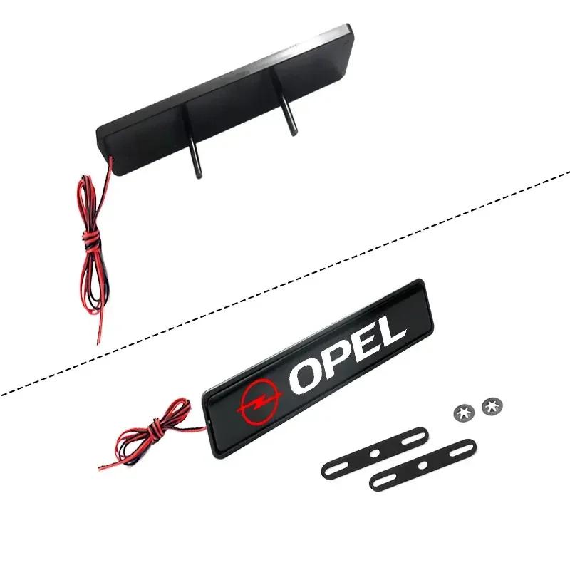 Car Mid-net Lamp Badge Emblem Decoration Styling Auto Accessories Fit For Opel Astra Antara Zafira Tigra Mokka-e Corsa Insignia