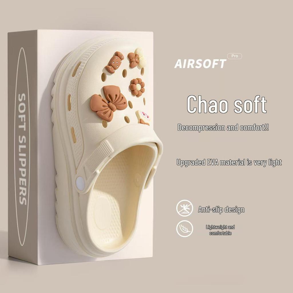 Women's Thick-Soled Non-Slip Summer Sandals: Breathable, Outdoor-Ready, Comfortable Slippers