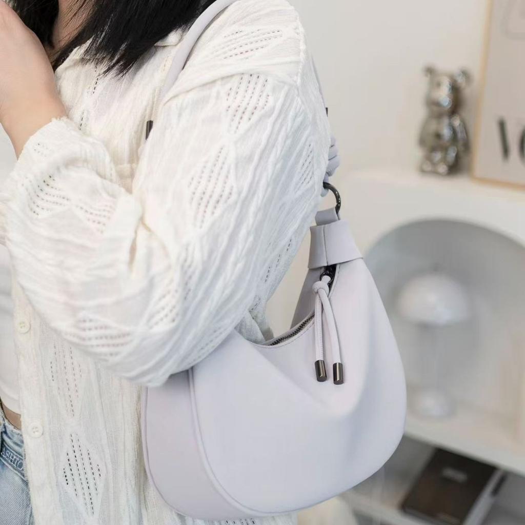 Super Popular Wrinkled Dumpling Bag Women's Bag 2025 New Croissant Bag Trendy This Year Popular Shoulder Handbag Crossbody Bag