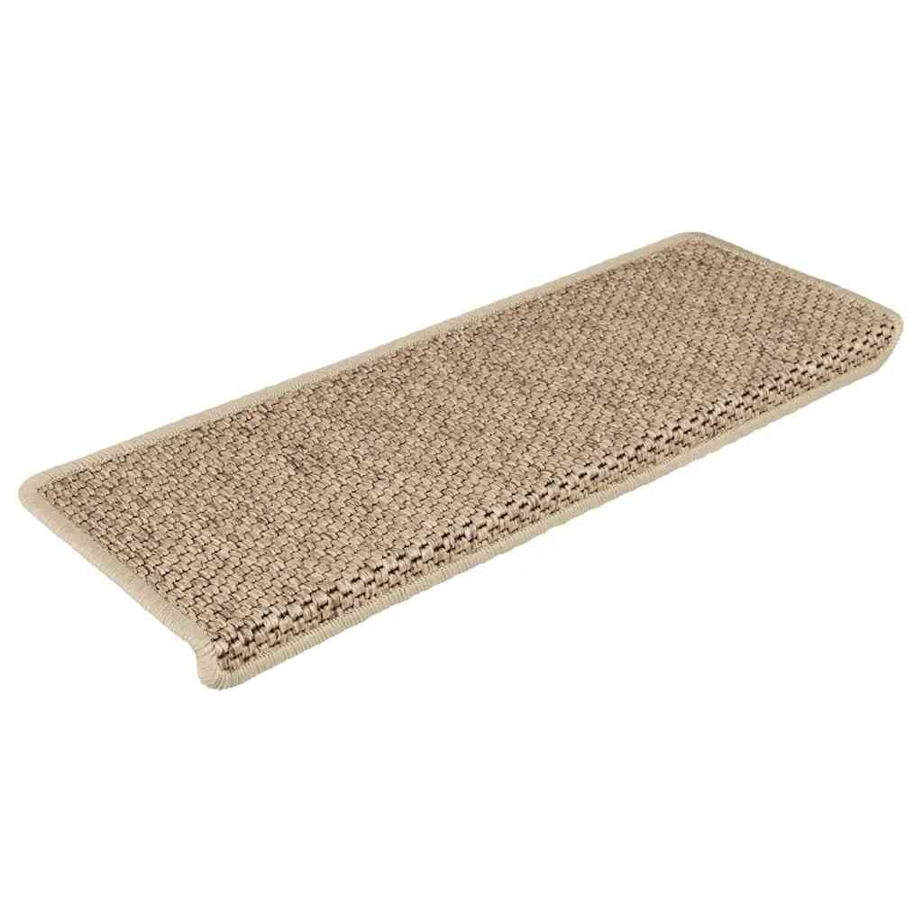 Vidaxl Samoprzylepne Nakładki Na Schody, 15 Szt., 65X21X4 Cm, Piaskowe