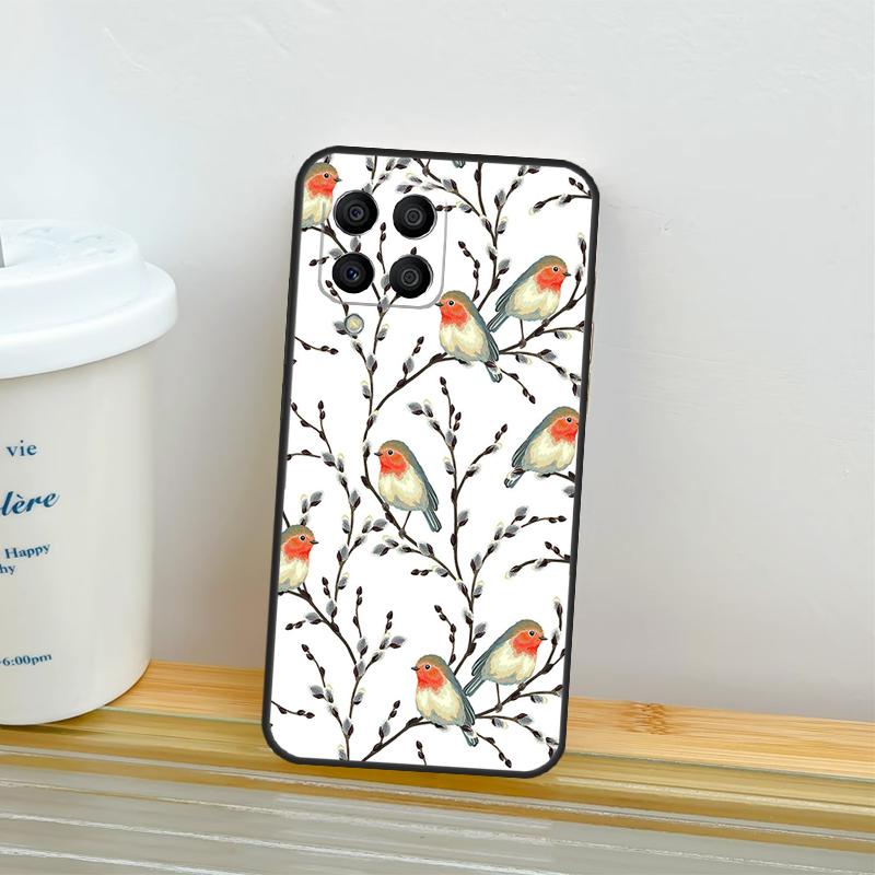 Robins Bird Case For Samsung Galaxy M52 M32 M12 M16 M14 M54 M13 M33 M53 M56 M36 M31 M11 M35 M55 M15 M06