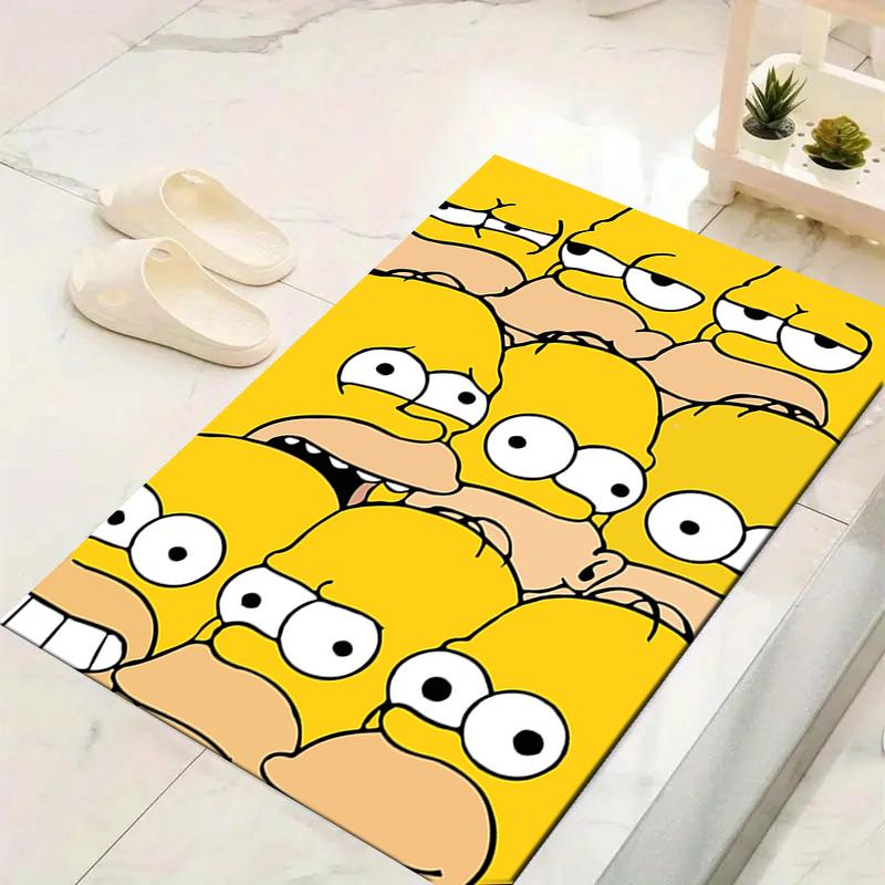 1Pc Simpsons Family Portrait Rug, Office Carpet Indoor Outdoor Doormat, Non-Slip, Comfortable, Living, Christmas Halloween, Xmas Gift L1434