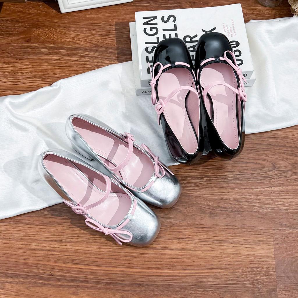 2025 spring and summer new Mary Jane shoes women's thick heels high heels women's outer wear high sense fashion versatile single shoes women's shoes