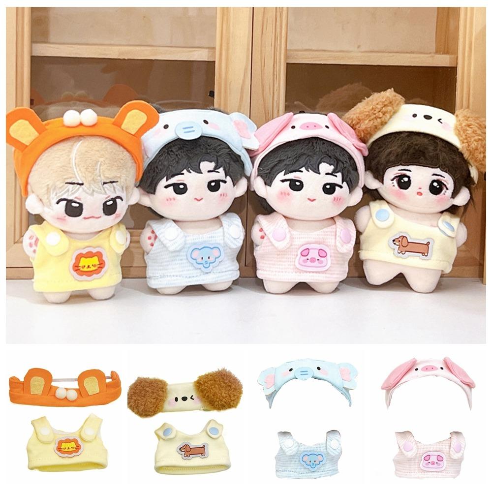 Strap Dress Doll Clothes Outfit Lion Doll Dress Up Set 10cm Cotton Doll Clothes  Doll Accessories
