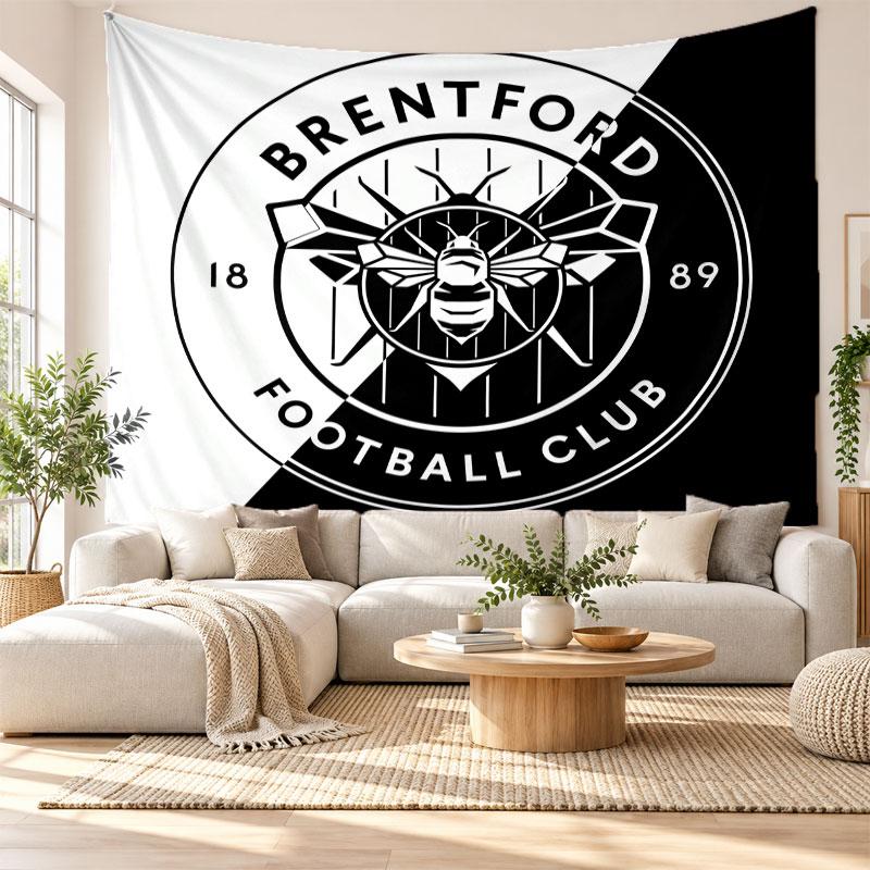 Brentford Football Wall Tapestry, Soft Fabric Wall Hanging, Decorative Backdrop For Bedroom Home Wall Art
