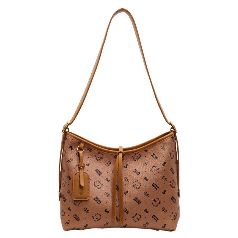 

2025 Fashion New Cute Printed Korean Casual Large Capacity Tote Bag Versatile Commuter Ladies Messenger Bag