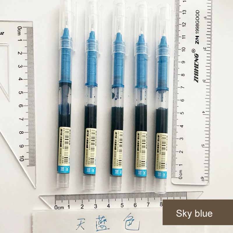 0.5mm Quick-Drying Large Capacity Smooth Rollerball Pens Gel Ink Pen Needle Point Fine Line Writing School & Office Supplies