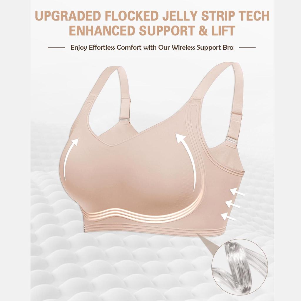 Vertvie European Edition Wireless Seamless Push-up Bra for Women - Soft Support & Full Coverage
