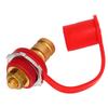 Battery Terminal Color Coded 250A 3 8in Battery Terminal Stud Connector with Cap for Cars RVs Boats Red (Positive)