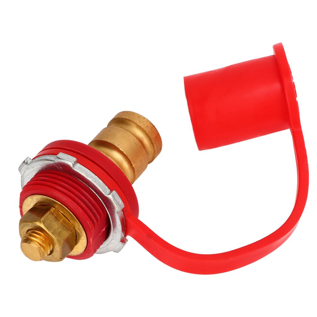 Battery Terminal Color Coded 250A 3 8in Battery Terminal Stud Connector with Cap for Cars RVs Boats Red (Positive)