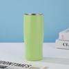 304 Stainless Steel Vacuum Insulated Travel Mug 20oz Oval Car Cup Portable Thermos Office Outdoor Commute