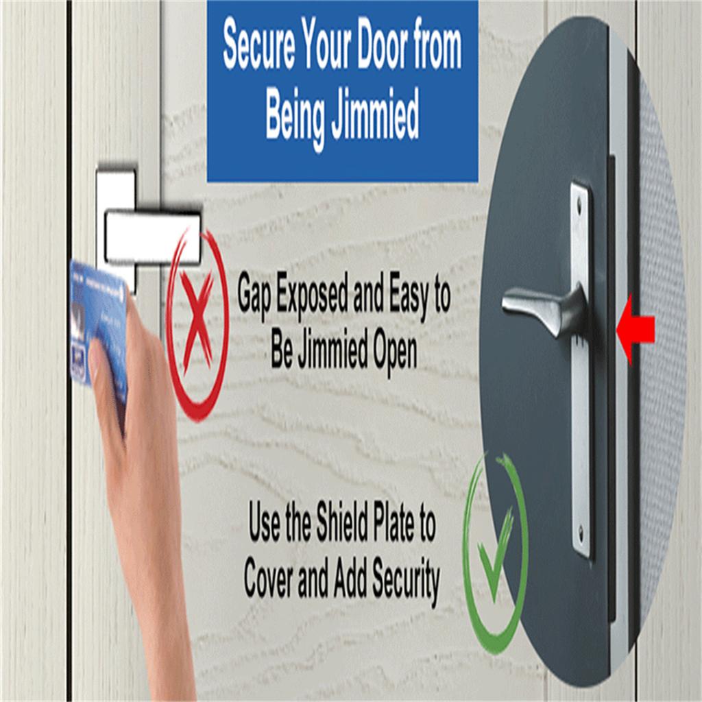 Outswing Door Security Protector Door Latches Shield Cover To Block Access To The Door Lock/Deadbolts Latches Durable