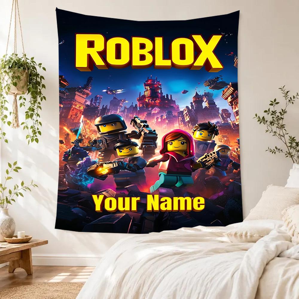 Roblox Custom Wall Tapestry Gift Personalized Tapestry Non-Fading Color Ideal for Home Decor Ideal for All Seasons Gifts For Family Or Friends