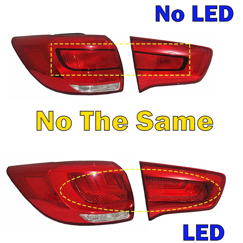 Car Exterior Accessories LED Taillight For Kia Sportage 2015-2017 Car Rear Tail Light Foglamp Warning Brake Signal Lamp Assembly