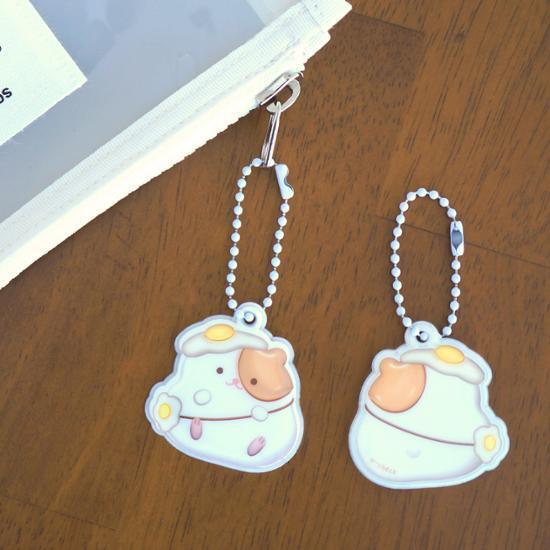Ocheck cute and soft epoxy keyring, a popular phrase in Korea