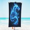 Abstract Cool Dragon Microfiber Beach Towels for Adults Women Men, Absorbent Quick Dry Sand Free Beach Towel Pool Swim Camping