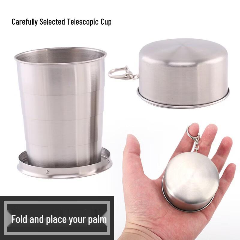 Portable 304 Stainless Steel Folding Travel Cup