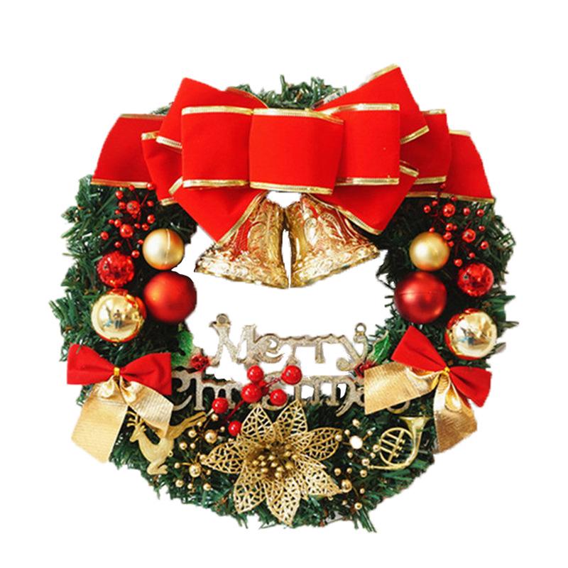 Christmas Wreath 30/40cm Xmas Decor Window Display Props Creative Gift