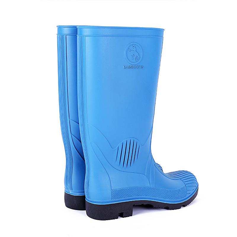 

Резиновые сапоги унисекс, непрокалываемые высокие резиновые сапоги, круглый носок, верх удобный, дышащий, толстая подошва, защитная высокая дождевая обувь Consult customer service * high boots * blue * pvc