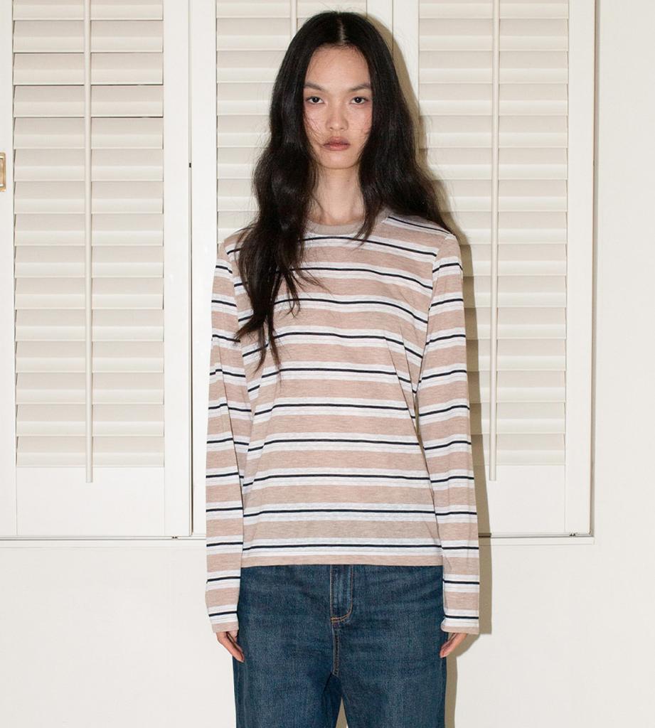 Yansisi Striped Long Sleeve - Beige