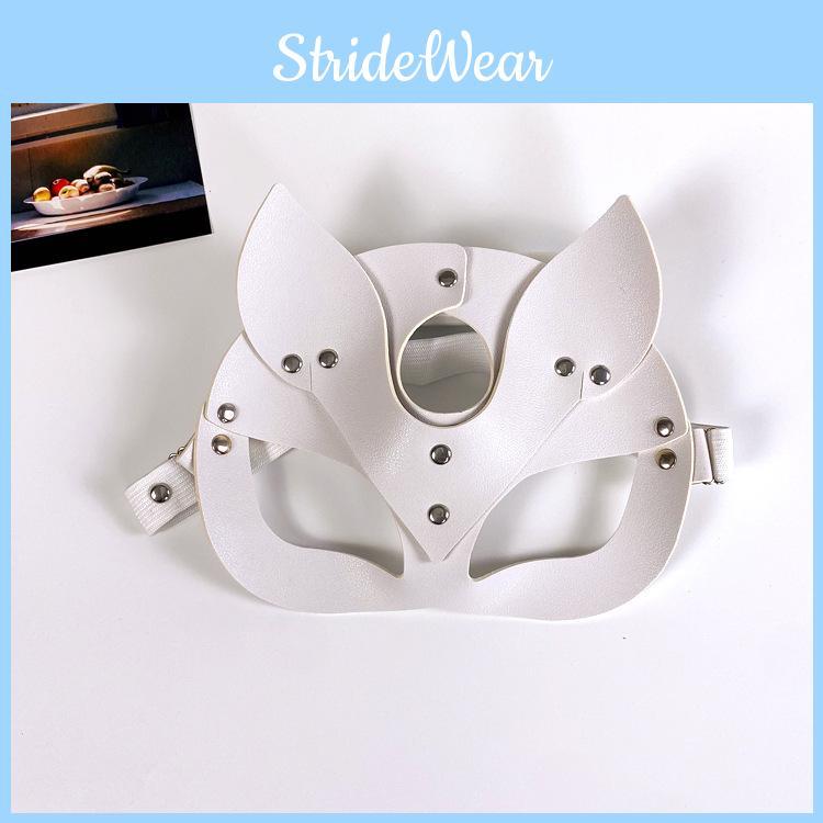 Costume With Mask Cat And Rabbit Designs Leather Material For Cosplay Halloween