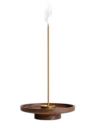 Räucherstäbchenhalter, Räuchergefäß, Räucherstäbchenhalter, Räuchergefäß, für Räucherzeremonie, Teezeremonie, Walnuss, buddhistischer Altar, Kesain-do