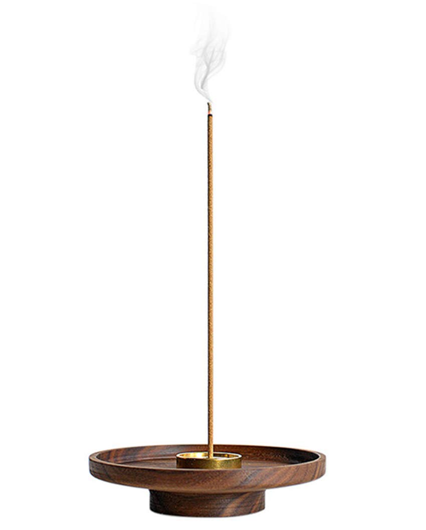 

Incense holder, incense burner, incense holder, incense burner, for incense ceremony, tea ceremony, walnut, Buddhist altar, Kesain-do