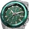 Casio Edifice Men's Chronograph Watch EFR-539DE-3AV Green Stainless Steel 100m Water Resistant