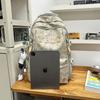 Schoolbag Chinese and college students couple backpack, large capacity English alphabet student leisure travel backpack computer bag