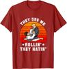 Jiu Jitsu Shirt  They See Me Rollin They Hatin Men TShirt Short Sleeve Casual Cotton ONeck Summer Shirts