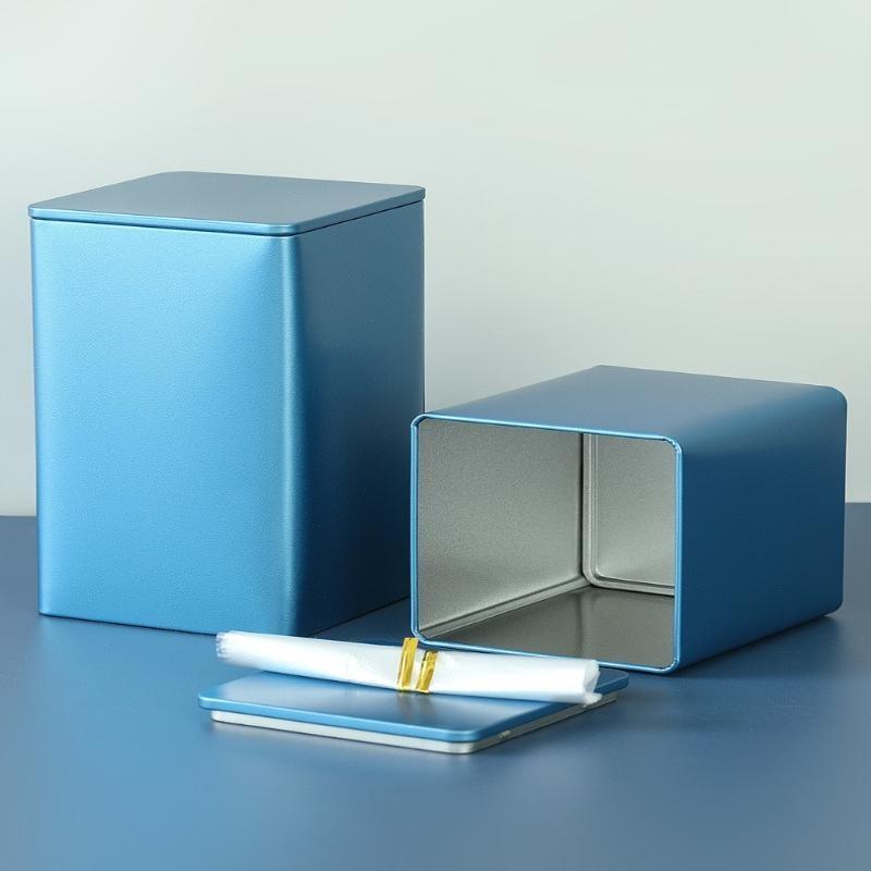 Coffee Bean Tea Leaf Sugar Storage Jar Empty Tea Tinplate Container Condiment,Coffee Bean Pot Containers Desktop Tea Bag Tin