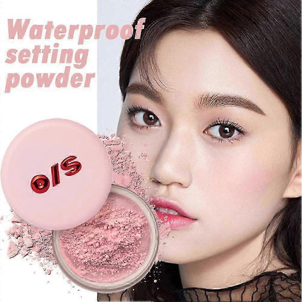 Cujmh Translucent Setting Powder, Matte Loose Powder for Pore Blurring and Brightening Under-Eye Makeup