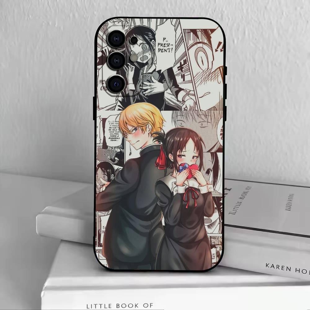 Love Kaguya-sama Phone Case For Samsung S25,S24,S21,S22,S23,S30,Ultra,S20,Plus,Fe,Lite,Note,10,Black Cover