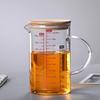 Multi-purpose Glass Measuring Cup with Bamboo Lid
