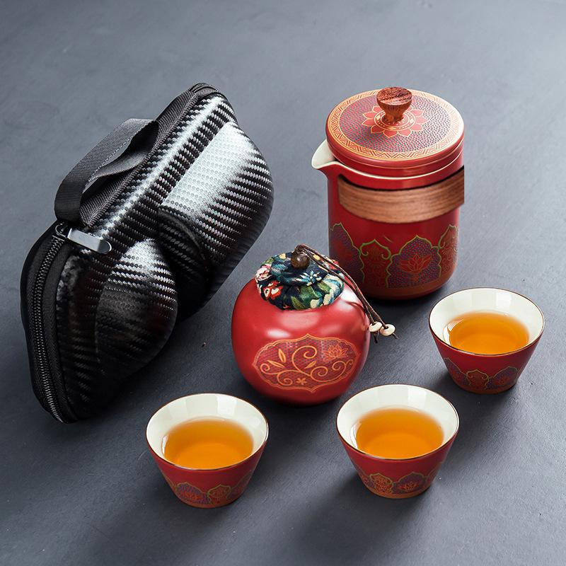 Creative Travel Tea Set Retro Express Cup Outdoor Portable Office Gift Gift
