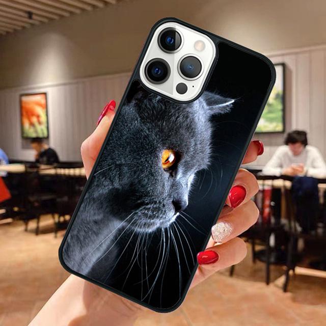 

Beautiful Grey British Shorthair Cat Phone Case For iPhone 17 Air 13 12 14 15 16 Cover For Apple Pro Max Plus iPhone 17